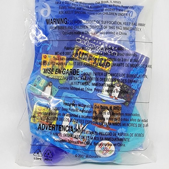 Surfs Up Geek Surfin Fun #6 Penguin McDonalds 2007 Happy Meal Toy: - Picture 2 of 4